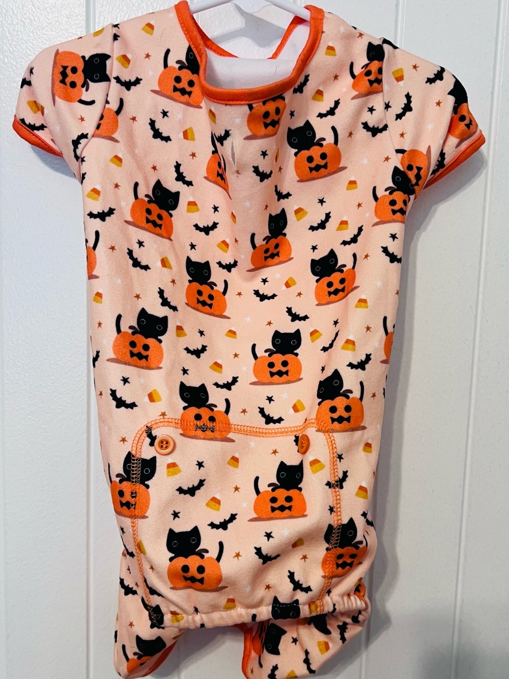 Halloween Outfit For Dog Size Medium Pumpkins Bats Cats